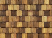 Aziatisch teak houten wandpanelend. Nature@home Baileo Envi Neo Pyramid Espresso Brown